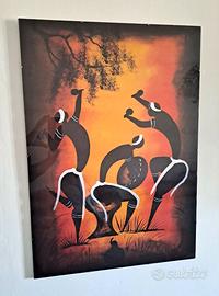 QUADRO Stampa Tela Dipinto Etnico Africano