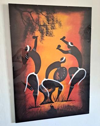 QUADRO Stampa Tela Dipinto Etnico Africano