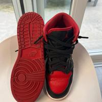 Nike Air Jordan 1 Mid Rosso Nero