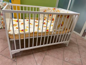 Lettino/culla IKEA Gulliver bianco 60x120 cm