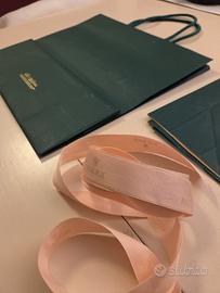 Set Rolex originale: nastro + sacchetto + carta