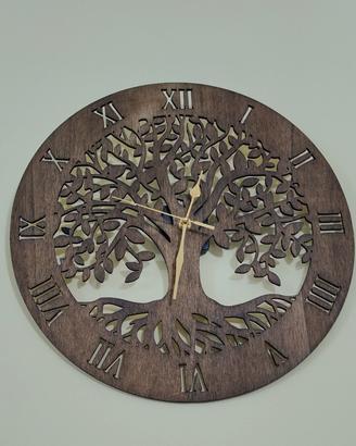 orologio da parete taglio laser 