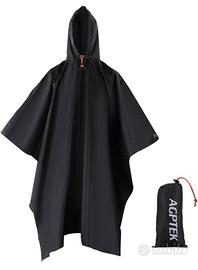 Poncho Impermeabile AGPTEK con Cappuccio e Sacca