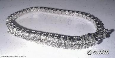 BRACCIALE TENNIS ORO 18kt. DIAMANTI NATURALI 3,00