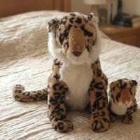 Set Peluche Leopardo Mamma e Cucciolo
