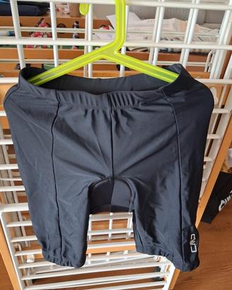 pantaloncini con fondello  bici  junior
