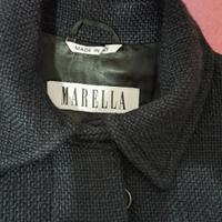 cappotto nero in lana 55% Marella