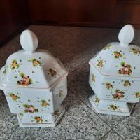 DUE ZUCCHERIERE VINTAGE PORCELLANA JUVANUM ORTONA