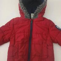 Giubbotto Baby Club rosso con cappuccio