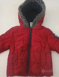 Giubbotto Baby Club rosso con cappuccio