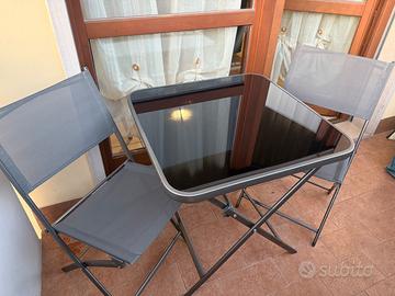 Tavolino da esterno Kasanova con sedie