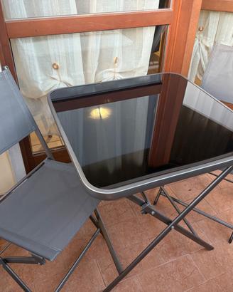 Tavolino da esterno Kasanova con sedie