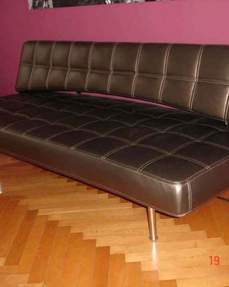 Divano Bonaldo Pierrot King in pelle colore bronzo