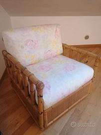 Poltrona in vimini vintage