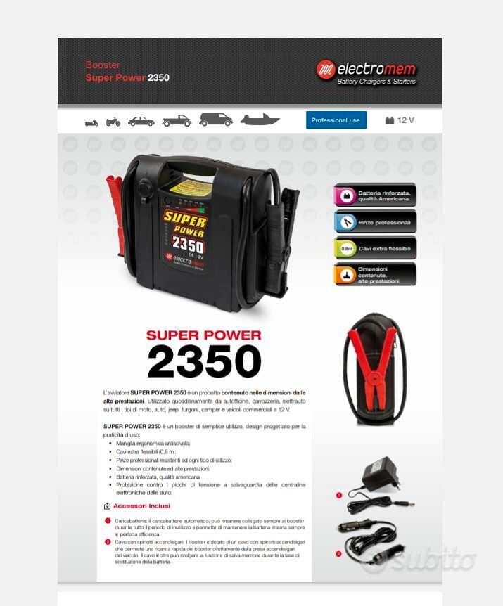 BOOSTER SUPER POWER 2350 - Accessori Auto In vendita a Vicenza