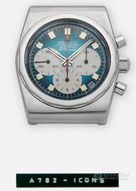 Zenith A782 El Primero Tiffany dial 1970 permuto