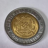 500 lire centenario della banca d'Italia
