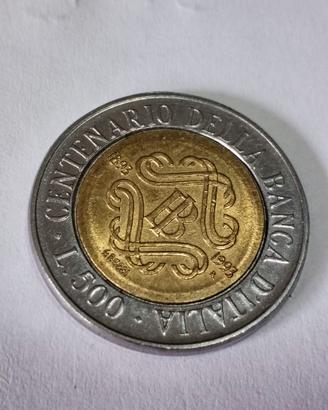 500 lire centenario della banca d'Italia