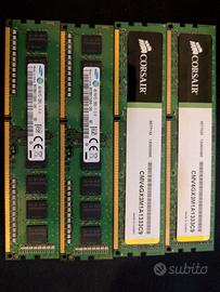 RAM DDR3 16GB (4x4GB) varie marche