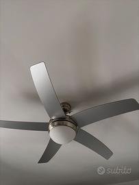 Ventilatore da Soffitto con Luce Pale Reversibili