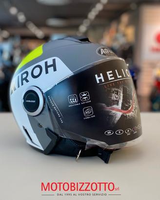 Airoh Helios Up Grey Matt/Yellow