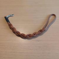 guinzaglio manigliotto in pelle intrecciata 