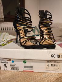Sandali Schutz nero oro S020420195