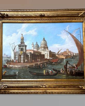VENEZIA Canal Grande - Olio su tela - 19th century
