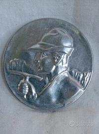 Specchietto da campo aluminio Alpini WW1 