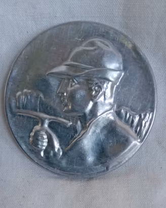 Specchietto da campo aluminio Alpini WW1 