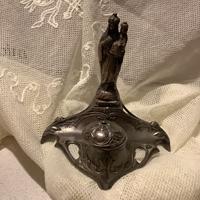 Calamaio vintage  con statuetta Madonna con Bambin