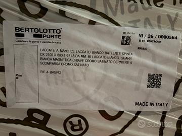 Porta Bertolotto 80x210 nuova mai montata