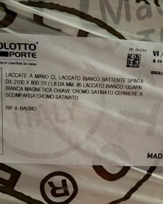 Porta Bertolotto 80x210 nuova mai montata