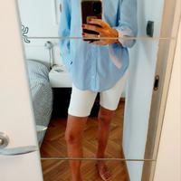 Pantaloncini Zara in gabardine bianco – Taglia M