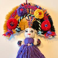 Bambola doll Messico porta fortuna anni 60