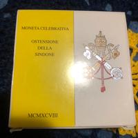 500 lire vaticano ostensione sindone 1997