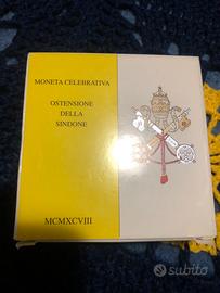 500 lire vaticano ostensione sindone 1997