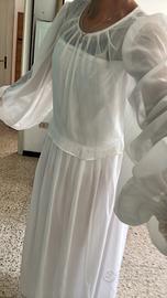 Abaya/ vestito lungo elegante (bianco)