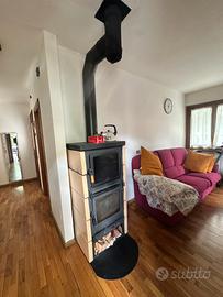 Stufa a legna con forno