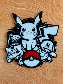 Decorazione Da Parete Pokemon Pikachu 20cm