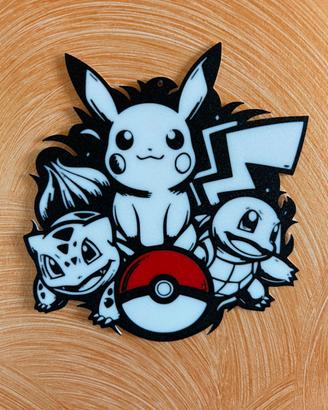 Decorazione Da Parete Pokemon Pikachu 20cm