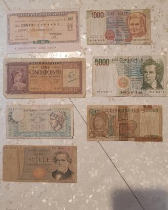 vecchie banconote italiane