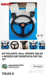 Volantintino sportivo fiat 500/126