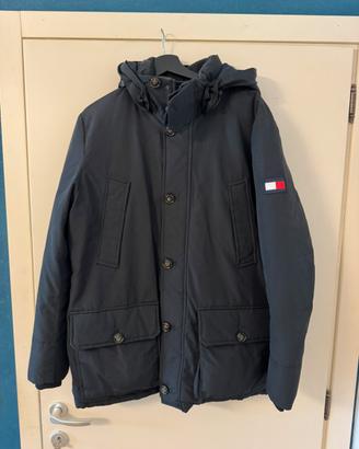 Tommy Hilfiger Parka Piumino Uomo L Blu Navy