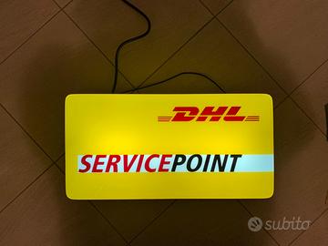 Insegna luminosa DHL tabella originale