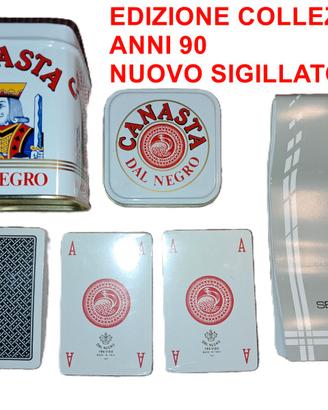 Dal Negro Canasta 162 Carte Collezione vintage 90