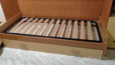 Giroletto singolo con rete a doghe 