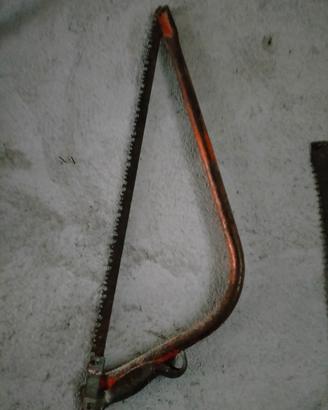 ANTICA SEGA AD ARCO MANUALE PER LEGNO 