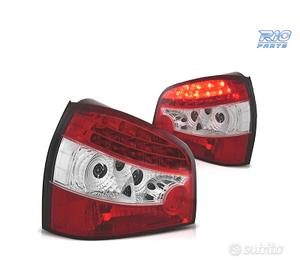 FANALI A LED PER AUDI A3 8L 96-03 ROSSO CROMATO
