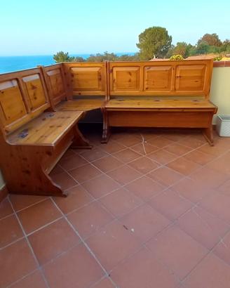 Panca Angolare Legno massello